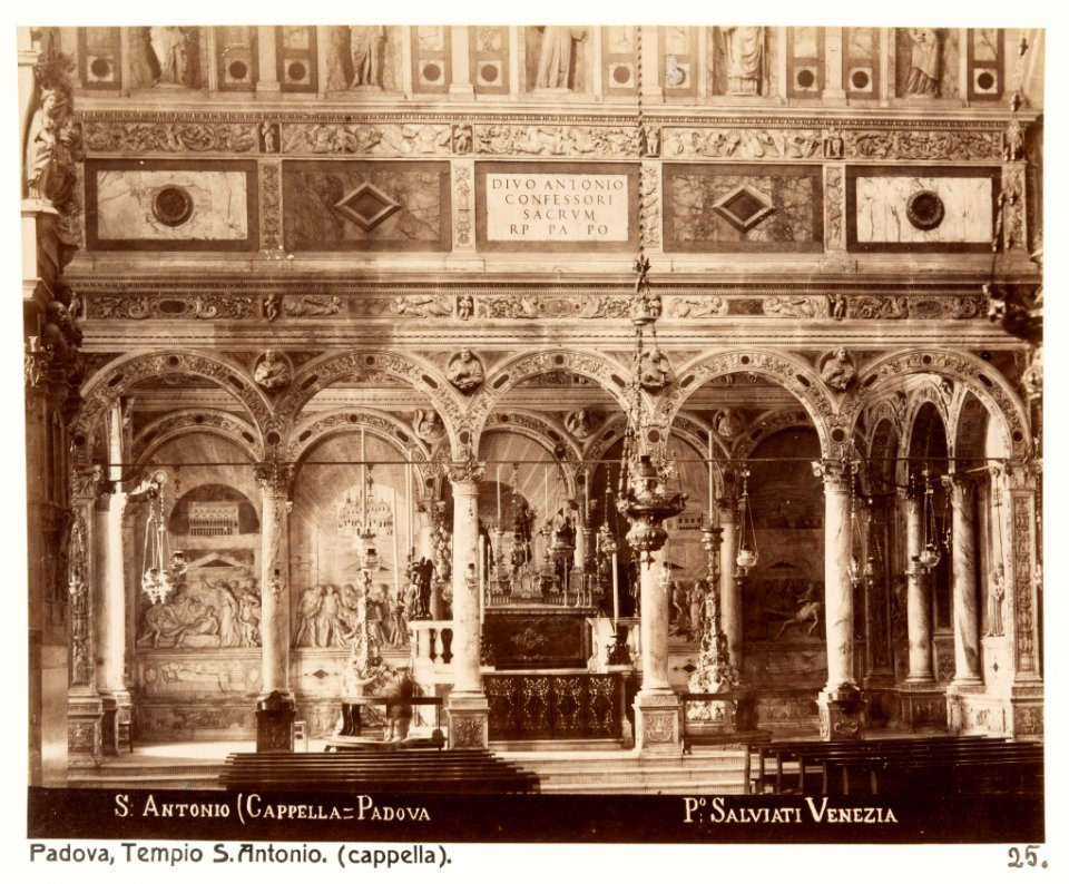 Fotografi av Padova. Tempio S. Antonio (cappella) - Hallwylska museet - 104932