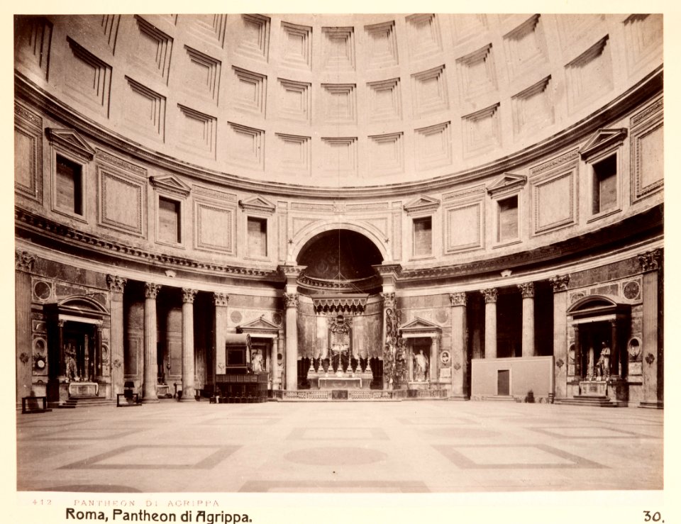 Fotografi av Roma. Pantheon di Agrippa - Hallwylska museet - 104732