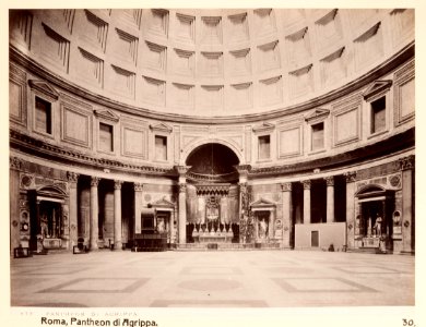 Fotografi av Roma. Pantheon di Agrippa - Hallwylska museet - 104732
