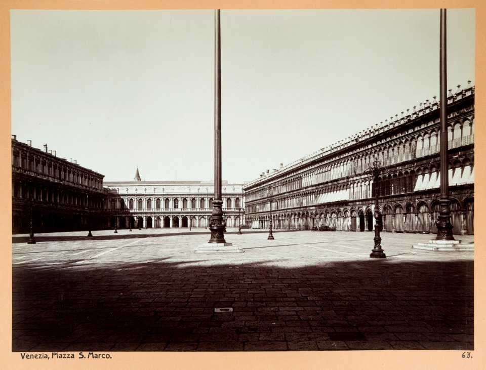 Fotografi av Piazza S. Marco i Venedig - Hallwylska museet - 103009