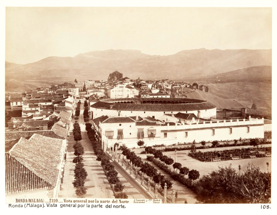 Fotografi av Ronda (Málaga). Vista general por la parte del norte - Hallwylska museet - 104969