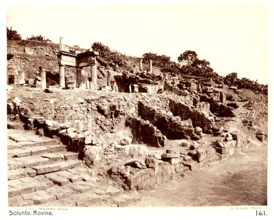 Fotografi av ruin i Solunto, Italien - Hallwylska museet - 106720