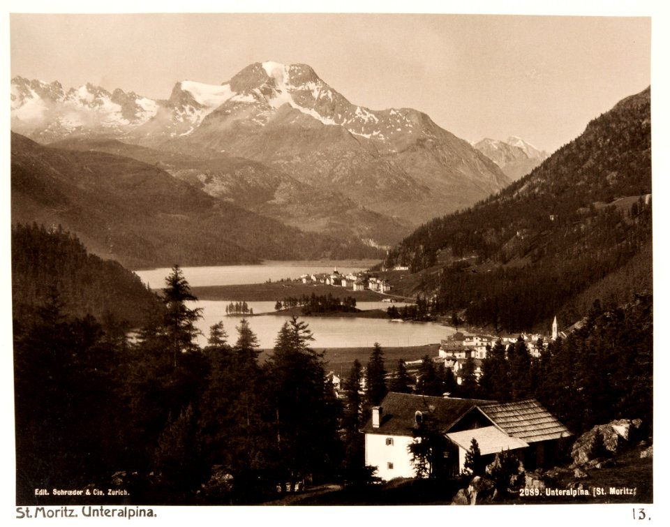 Fotografi av St. Moritz. Unteralpina - Hallwylska museet - 104853