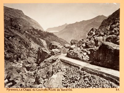 Fotografi av Pyrénées. Le Chaos du Coumélie, Route de Gavarnie - Hallwylska museet - 104668