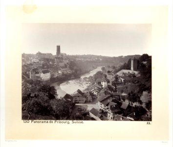 Fotografi av staden Fribourg - Hallwylska museet - 103156 photo