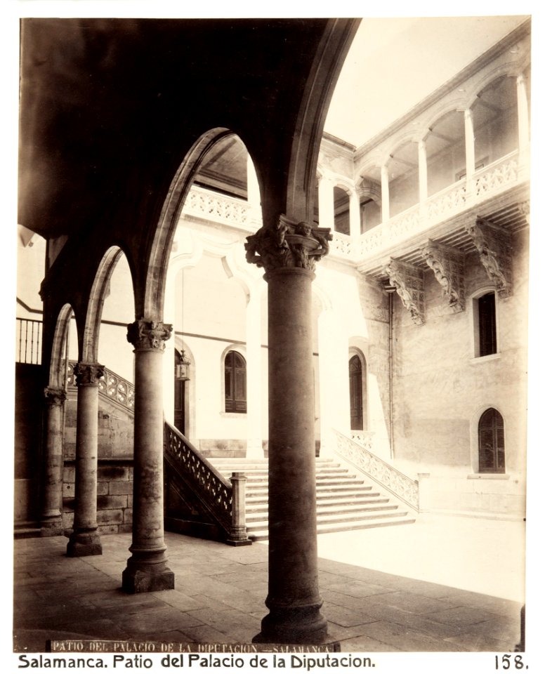 Fotografi av Salamanca. Patio del Palacio de la Diputacion - Hallwylska museet - 105339