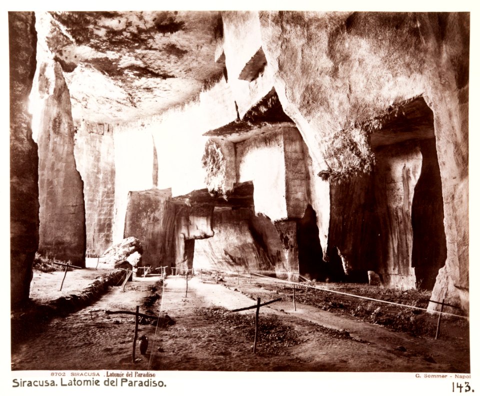 Fotografi av Syracusa, Italien. Latomie de Paradiso - Hallwylska museet - 106703
