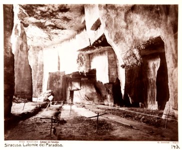 Fotografi av Syracusa, Italien. Latomie de Paradiso - Hallwylska museet - 106703