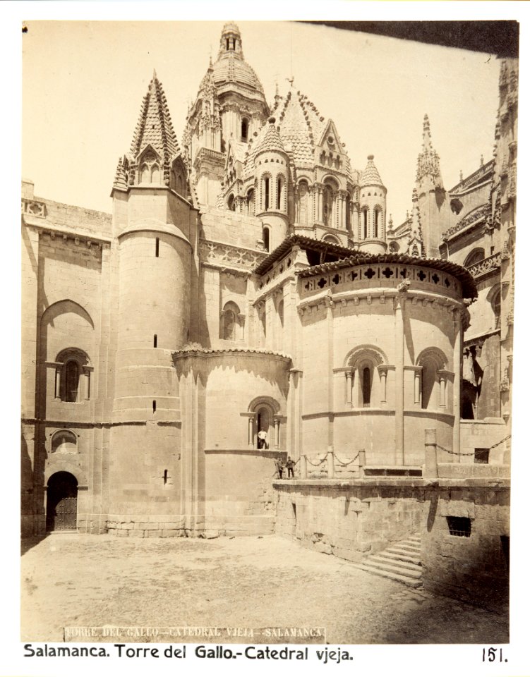 Fotografi av Salamanca. Torre del Gallo, Catedral vieja - Hallwylska museet - 105332