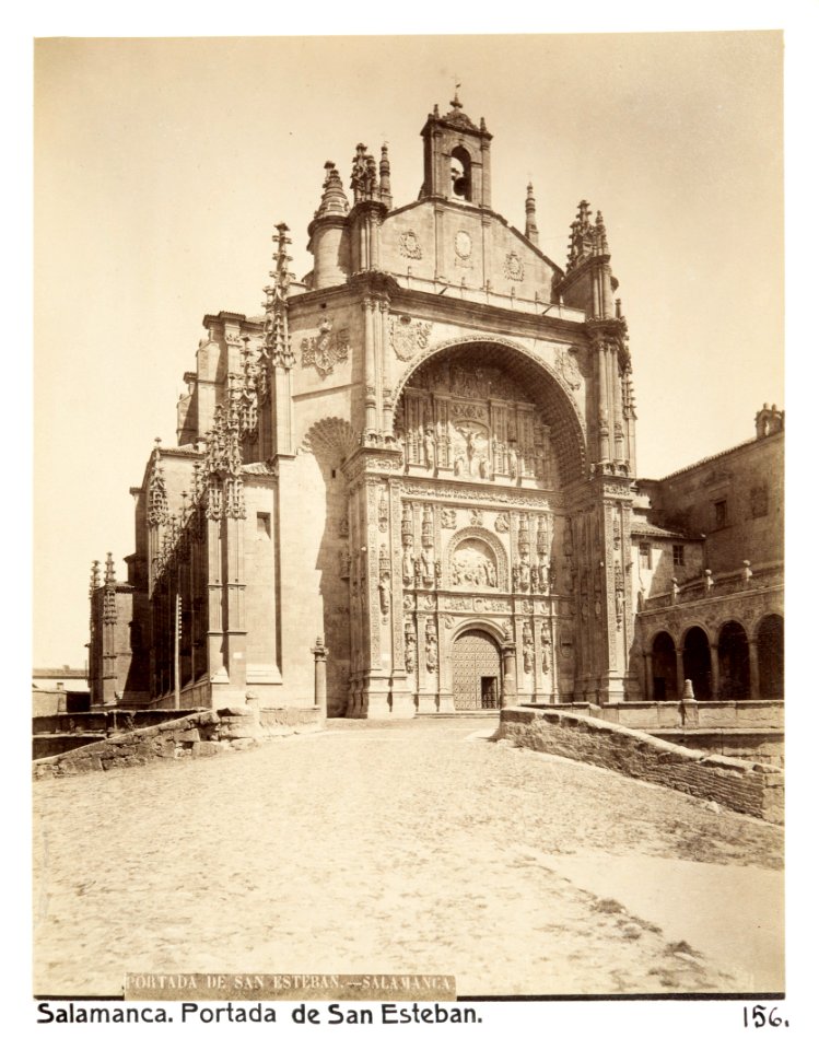 Fotografi av Salamanca. Portada de San Esteban - Hallwylska museet - 105337