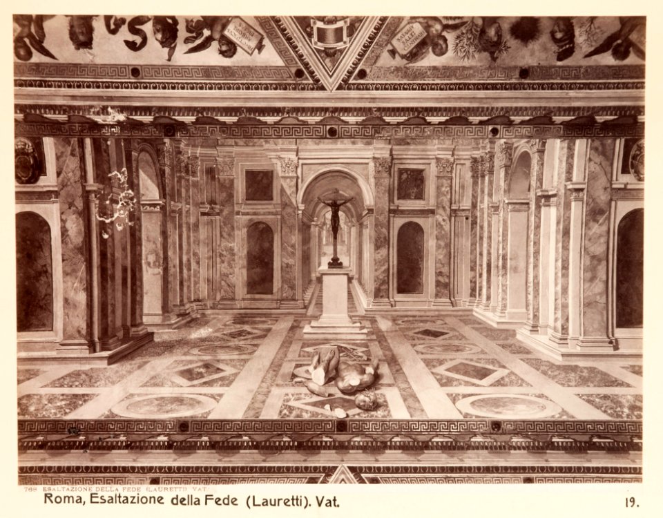 Fotografi av Roma. Esaltazione della Fede (Lauretti), Vat - Hallwylska museet - 104743
