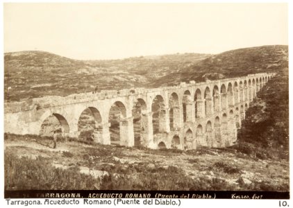 Fotografi av Tarragona. Acueducto Romano (Puente del Diablo) - Hallwylska museet - 104757