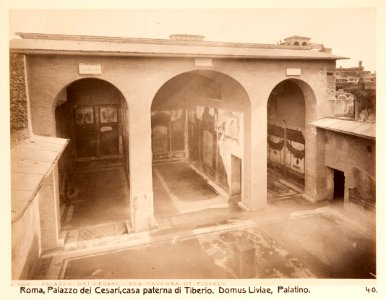 Fotografi av Roma. Palazzo dei Cesari, casa paterna di Tiberio (domus Liviae), Palatino - Hallwylska museet - 104722