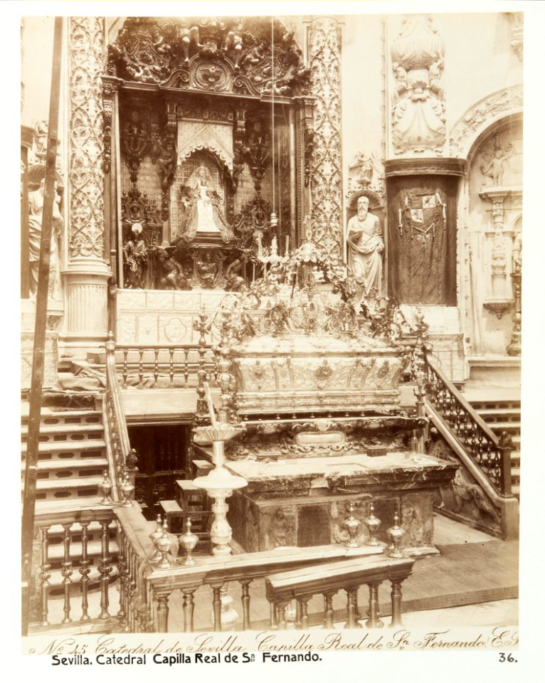 Fotografi av Sevilla. Catedral, Capilla Real de San Fernando - Hallwylska museet - 104783