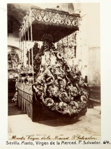Fotografi av Sevilla. Manto, Virgen de la Merced. P. Salvador - Hallwylska museet - 104811
