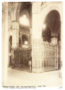 Fotografi av Toledo. Catedral, Vista general del altar mayor - Hallwylska museet - 105180