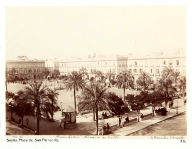 Fotografi av Sevilla. Plaza de San Fernando - Hallwylska museet - 104780 photo