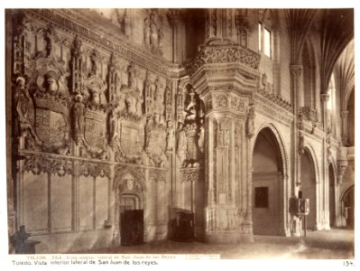 Fotografi av Toledo. Vista interior lateral de San Juan de los Reyes - Hallwylska museet - 105187