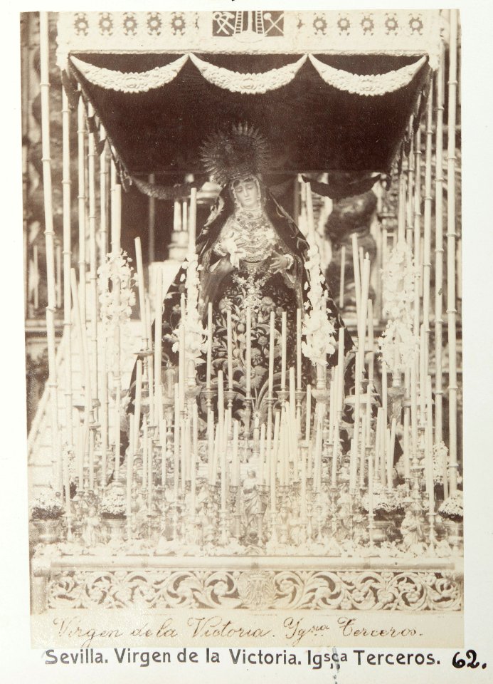 Fotografi av Sevilla. Virgen de la Victoria. Iglesia Terceros - Hallwylska museet - 104809