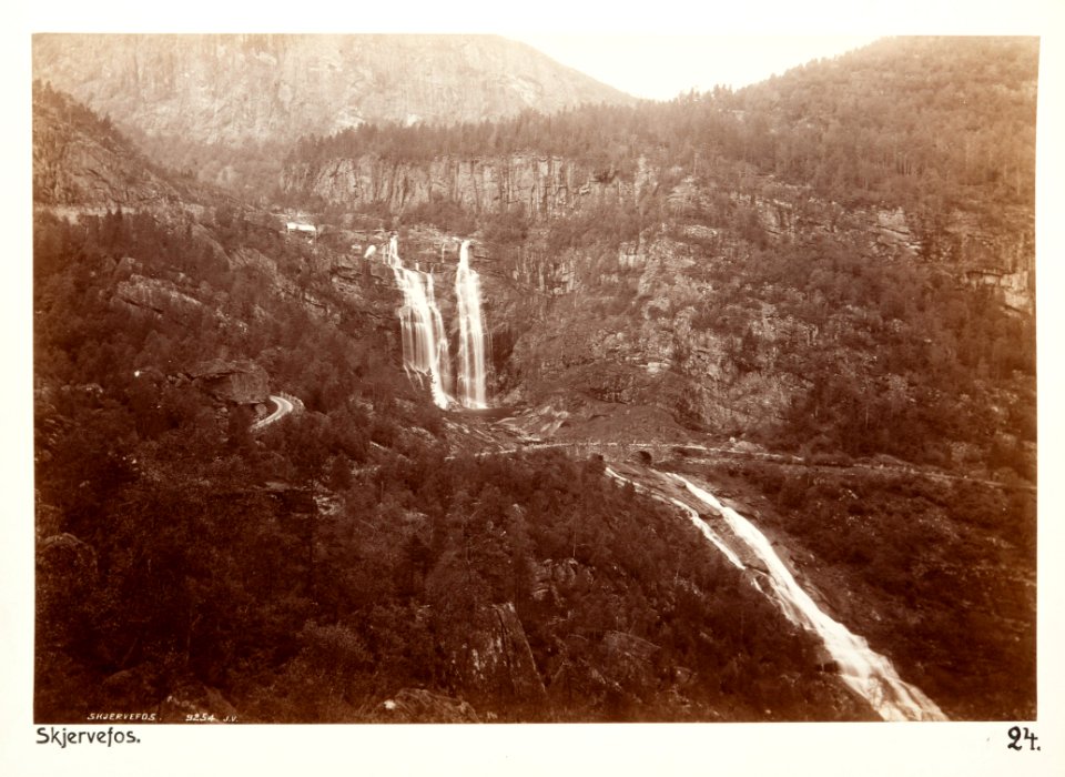 Fotografi av Skjervefos, Norge - Hallwylska museet - 105712