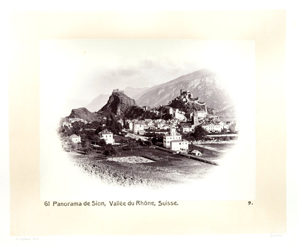 Fotografi av Sion i Rhônedalen - Hallwylska museet - 103142