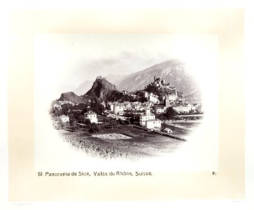 Fotografi av Sion i Rhônedalen - Hallwylska museet - 103142 photo