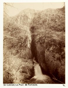 Fotografi av St. Canzian. Le Pont de Tomasini - Hallwylska museet - 104876