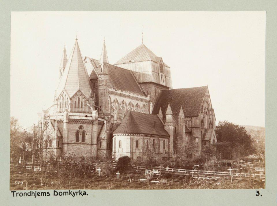 Fotografi av Trondheims domkyrka, Norge - Hallwylska museet - 105777