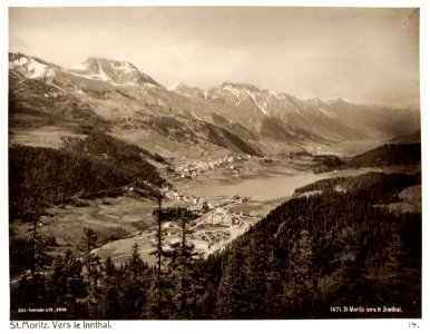 Fotografi av St. Moritz. Vers le Innthal - Hallwylska museet - 104854
