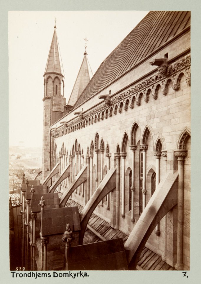 Fotografi av Trondheims domkyrka, Norge - Hallwylska museet - 105785