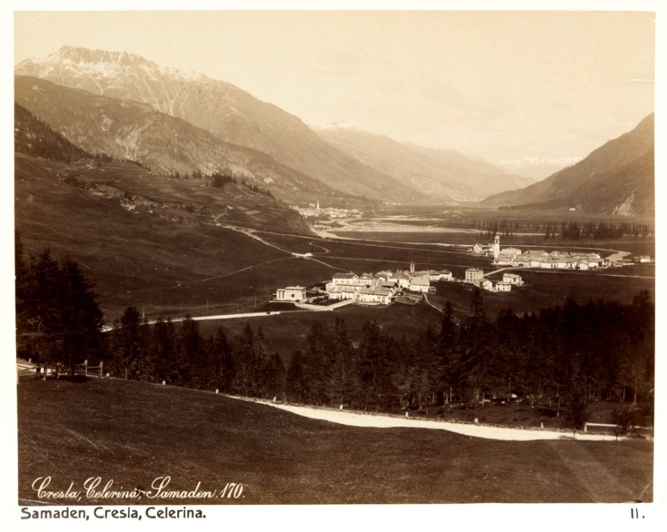 Fotografi av St. Moritz. Dorf & Bad - Hallwylska museet - 104852