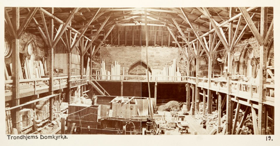 Fotografi av Trondheims domkyrka, Norge - Hallwylska museet - 105816