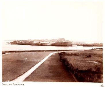 Fotografi av Syracusa, Italien. Panorama - Hallwylska museet - 106702