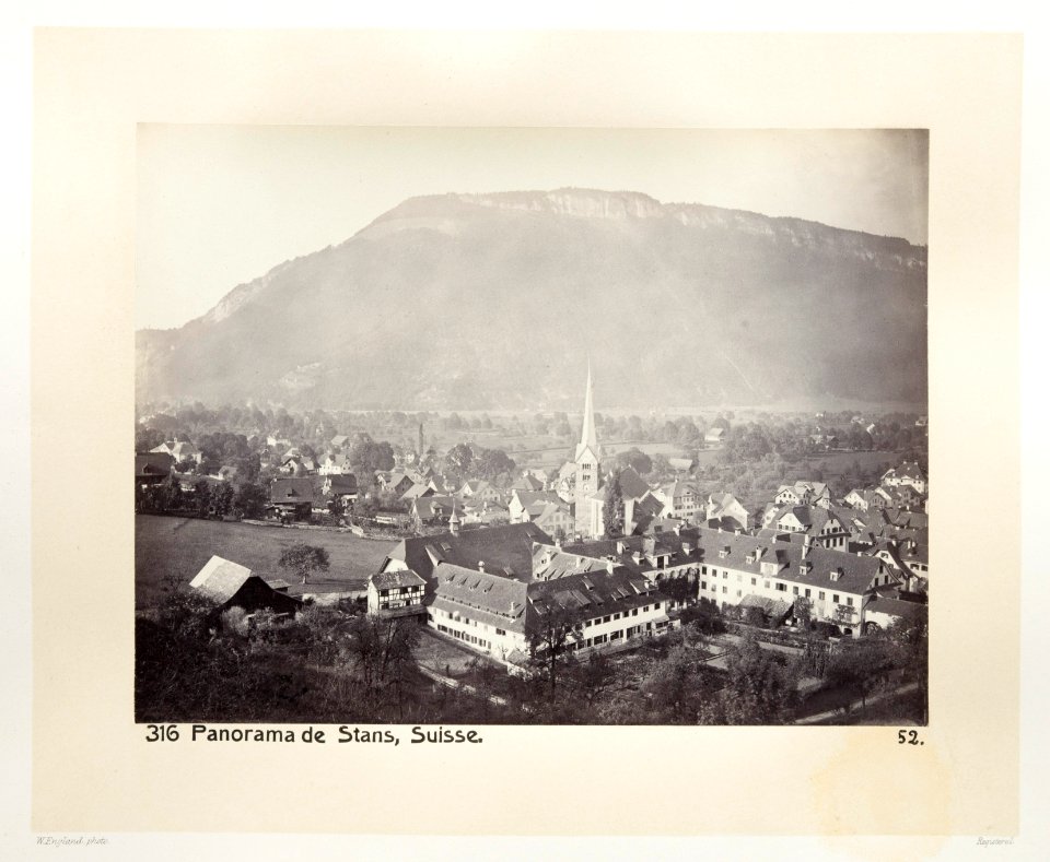 Fotografi av staden Stans i Schweiz - Hallwylska museet - 103185
