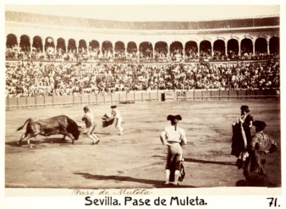 Fotografi av Sevilla. Pase de Muleta - Hallwylska museet - 104817 photo