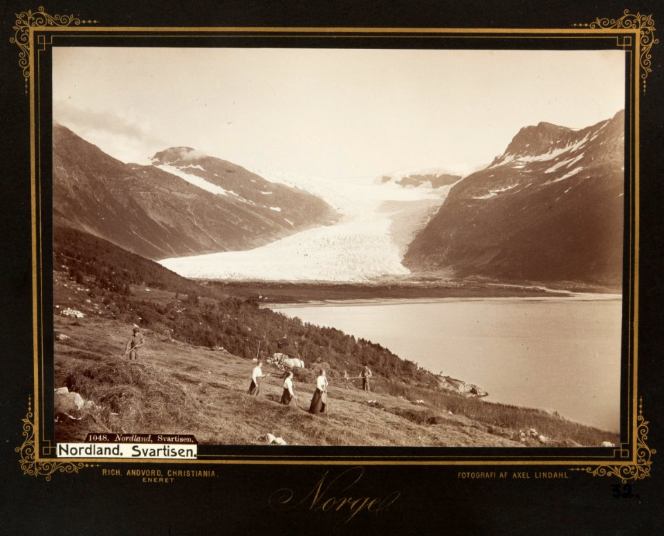 Fotografi av Svartisen. Nordland, Norge - Hallwylska museet - 105853