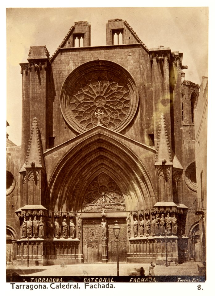 Fotografi av Tarragona. Catedral, fachada - Hallwylska museet - 104755