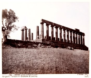Fotografi av Tempel. Girgenti, Italien - Hallwylska museet - 106724