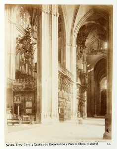 Fotografi av Sevilla. Tras-Coro y Capillas de Encarnacion y Pureza chica, Catedral - Hallwylska museet - 104784