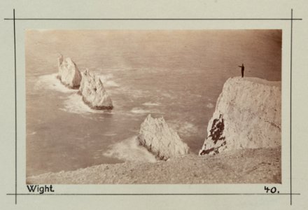 Fotografi av The Needles. Isle of Wight, England - Hallwylska museet - 106699