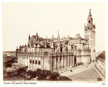 Fotografi av Sevilla. Vista general de la Catedral - Hallwylska museet - 104782