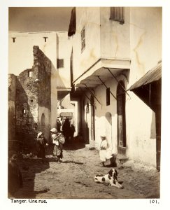 Fotografi av Tanger. Une rue - Hallwylska museet - 104957