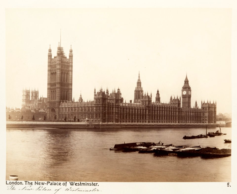 Fotografi av Westminsterpalatset. London, England - Hallwylska museet - 105859