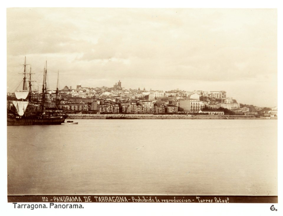 Fotografi av Tarragona. Panorama - Hallwylska museet - 104753