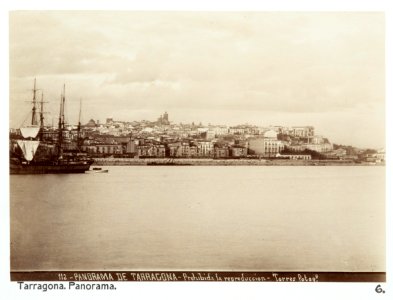 Fotografi av Tarragona. Panorama - Hallwylska museet - 104753