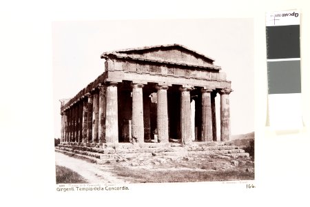 Fotografi av Templet della Concordia. Girgenti, Italien - Hallwylska museet - 106725