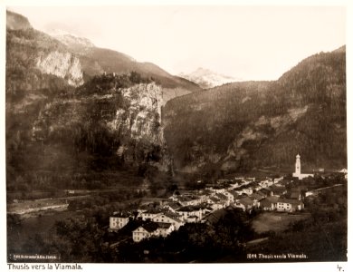 Fotografi av Thusis vers la Via Mala - Hallwylska museet - 104844
