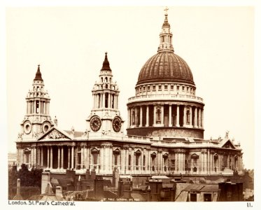 Fotografi av St. Paul's Cathedral. London, England - Hallwylska museet - 105924