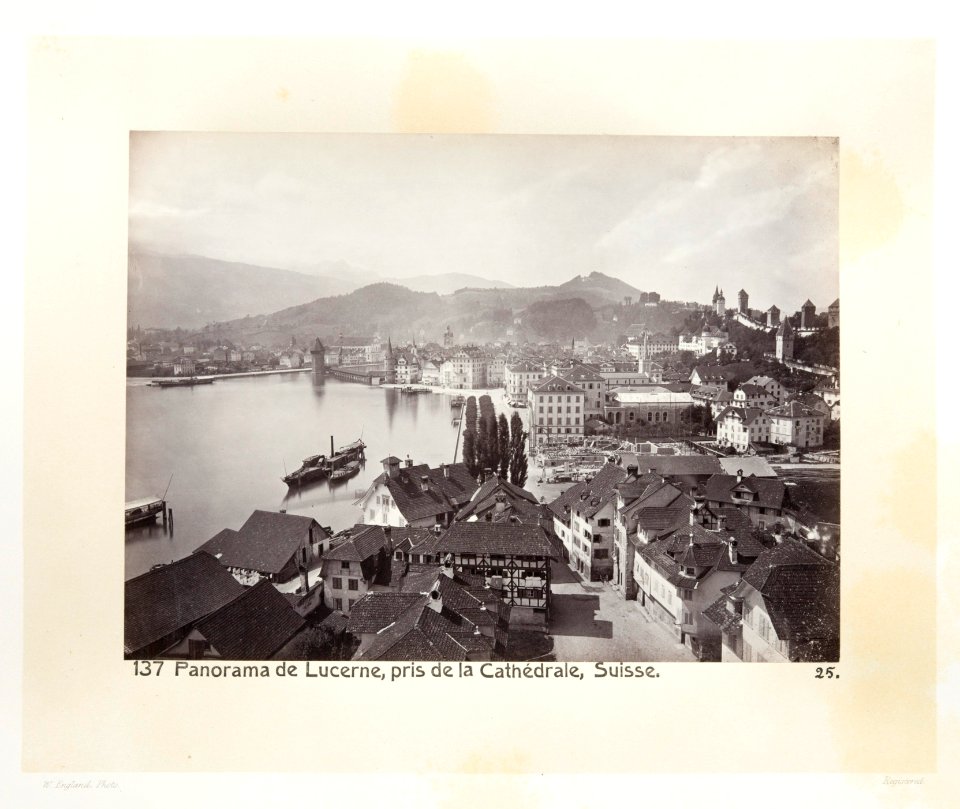 Fotografi av staden Luzern - Hallwylska museet - 103158