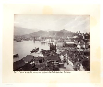 Fotografi av staden Luzern - Hallwylska museet - 103158